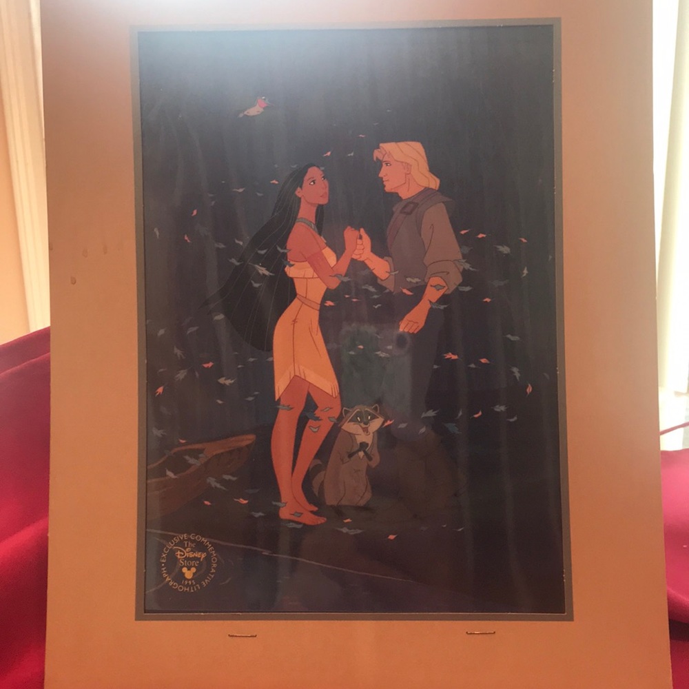 Disney Pocahontas Lithograph- 1995